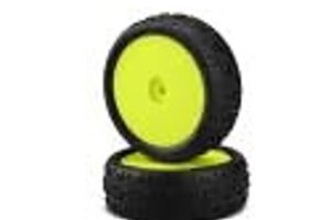 JCONCEPTS JCO4003201011  JConcepts Mini-B Swagger Pre-Mounted Front Tires (Yellow) (2) (Pink)