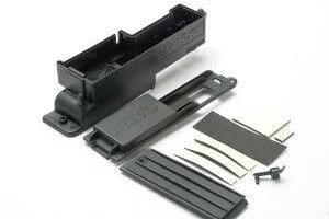 Traxxas 5324 Electronics box, right/ box cover/ charge jack plug (rubber)/ foam padding and adhesive