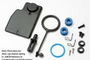Traxxas 5376 Rebuild kit, fuel tank (includes: mounting post, grommets (2), tank guard, mounting clips (2), cap o-ring, cap o-ring retainer, cap pull ring, spring, hardware)