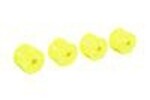 LOSI LOS41011  FR/RR Wheel, Yellow (4): Mini-T 2.0