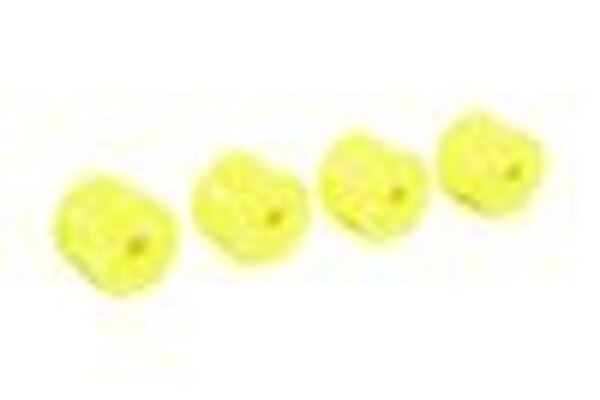 LOSI LOS41011  FR/RR Wheel, Yellow (4): Mini-T 2.0