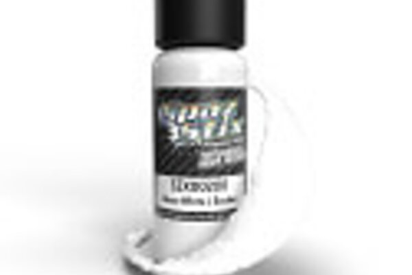 Spaz Stix SZX00200  Solid White/Backer, Airbrush Ready Paint, 2oz Bottle