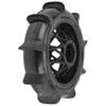 Proline Racing PRO1023810   Roost MX Sand/Snow Paddle Motorcycle Tire Mounted on Black Wheel for Promoto-MX Rear