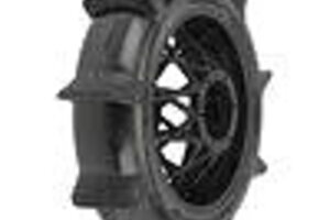 Proline Racing PRO1023810   Roost MX Sand/Snow Paddle Motorcycle Tire Mounted on Black Wheel for Promoto-MX Rear