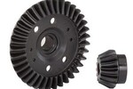 Traxxas 6879R Ring gear, differential/ pinion gear, differential (machined, spiral cut) (rear)