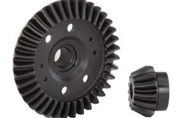 Traxxas 6879R Ring gear, differential/ pinion gear, differential (machined, spiral cut) (rear)