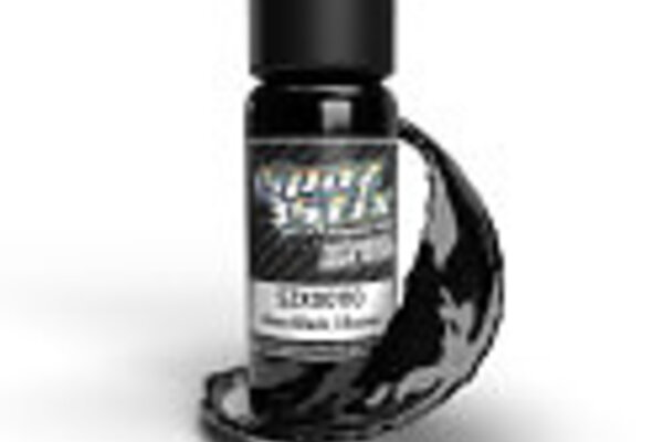 Spaz Stix SZX00110  High Gloss Black/Backer, Airbrush Ready Paint, 2oz Bottle