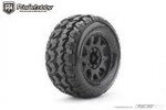 Powerhobby PHB1801CBMSGB  Powerhobby 1/8 MT 3.8 Tomahawk Belted Mounted Tires w Removable Hex Wheels