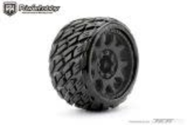 Powerhobby PHB1603CBMSGB  Powerhobby 1/8 SGT 3.8 Rockform Belted Mounted Tires (2) 17MM Low Profile