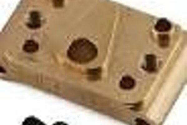 Hot Racing HRAMTT08H  Hot Racing Losi Mini-T 2.0 Brass Front Pivot Block