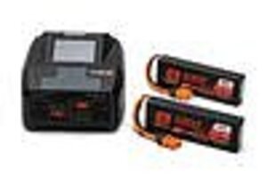 SPEKTRUM SPMXG2PS4 Smart G2 Powerstage 4S Surface Bundle: 2S 5000mAh LiPo Battery (2) / S2200 G2 Charger