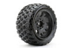 Jetko Tires JKO5802CBMSGBB1 1/5 XMT King Cobra Tires Mounted on Black Claw Rims, Medium Soft, Belted, 24mm for Traxxas X-Maxx (2)