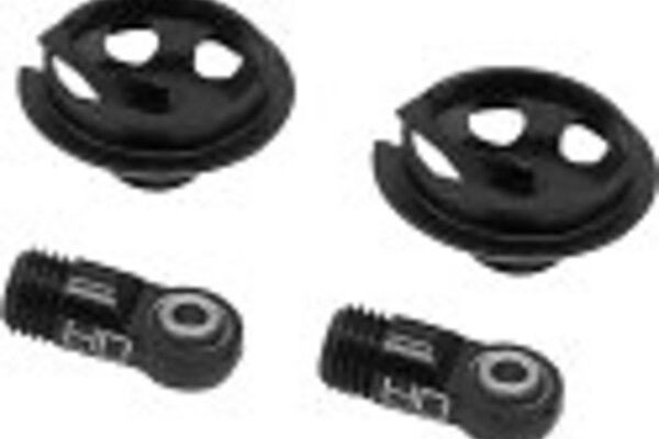 Hot Racing HRAAON154X01  Locking Aluminum Shock End 6c, for Arrma Shock