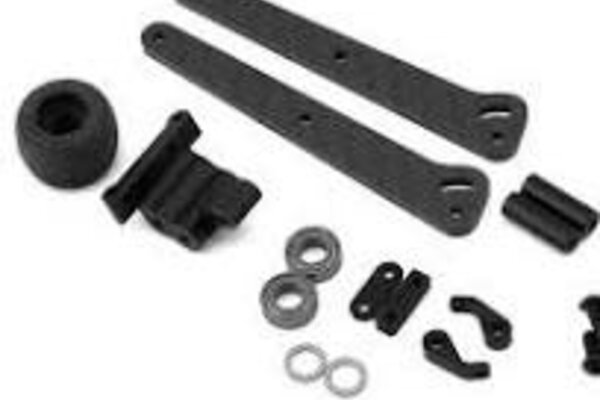 R-DESIGN RDD3911-2   R-Design Losi Mini-B/T 2.0 & Drag V2 Carbon Fiber Wheelie Bar Set