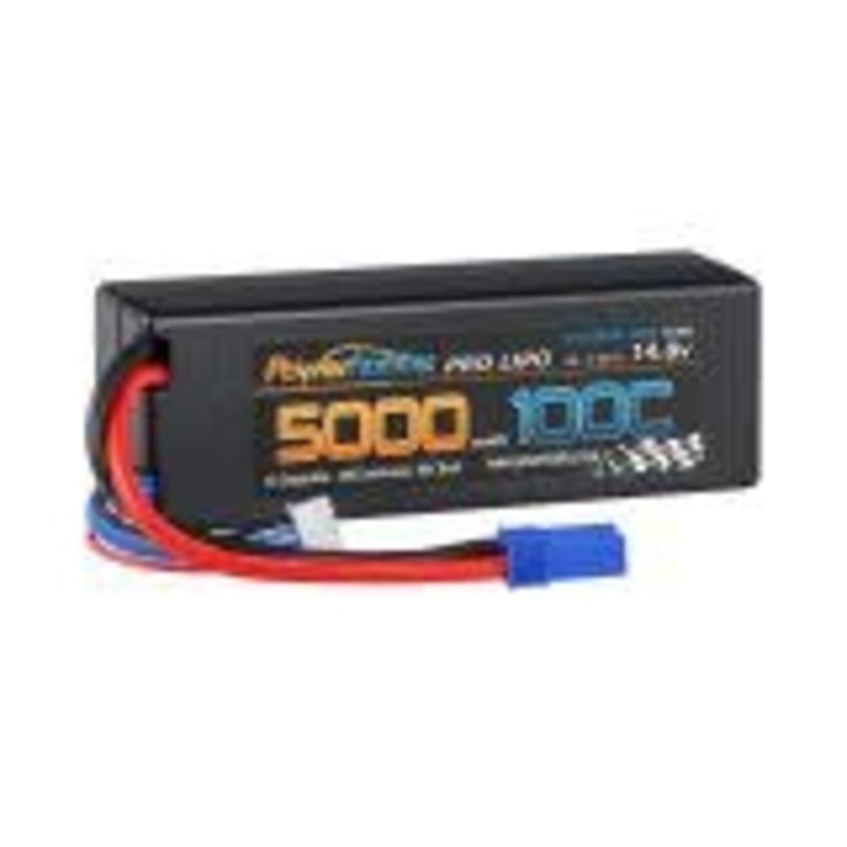 Powerhobby PHB4S5000100LCGEC5  Powerhobby 4S 14.8V 5000mah 100C Lipo Battery w EC5 Plug Hard Case LCG