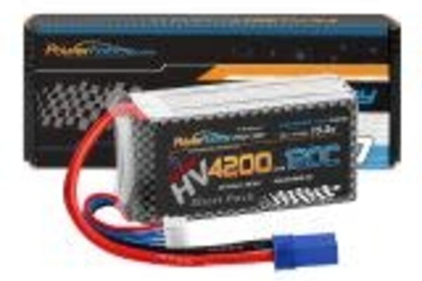 Powerhobby PHBHV4S4200MAH120CEC5   Powerhobby 4S 15.2V 4200mah 120C GRAPHENE + HV Lipo Battery w EC5 Plug