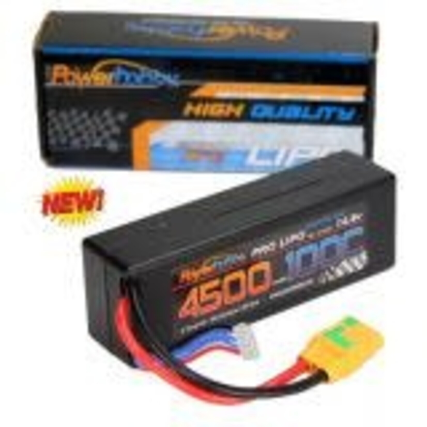 Powerhobby PHB4S4500100XT90   4s 14.8V 4500mah 100c Lipo Batery w Xt90 Plug Hard Case 4-Cell