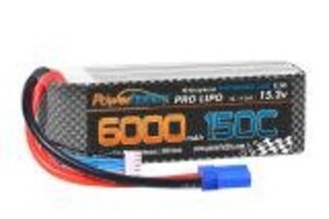 PHB4S6000150EC5  Powerhobby HV + GRAPHENE 4S 15.2V 6000mah 150C Lipo Battery W EC5 Plug 4-