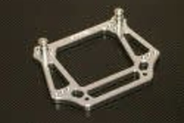 ST Racing Concepts SPTS ST3639S  Aluminum 6mm Heavy Duty Front Shock Tower, Silver, for Traxxas Stampede / Rustler / Bandit / Slash