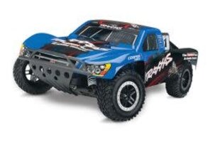 Traxxas 44056-3-BLUE Nitro Slash: 1/10-Scale Nitro-Powered 2WD Short Course Racing Truck with TQi™ Traxxas Link™ Enabled 2.4GHz Radio System and Traxxas Stability Management (TSM)®