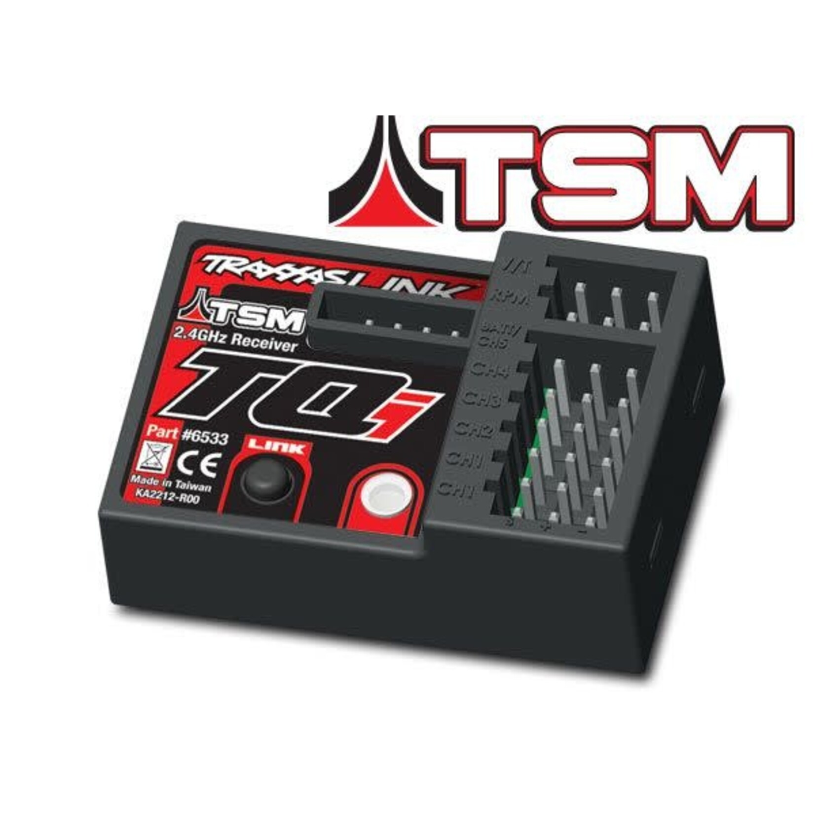 Traxxas 6533   Receiver, micro, TQi 2.4GHz with telemetry & TSM® (5-channel)