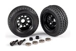 Traxxas 9797 Trailer wheels (2)/ tires (2)/ mounting hardware