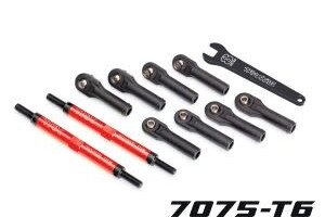 Traxxas 8638R Toe links, E-Revo® VXL (TUBES red-anodized, 7075-T6 aluminum
