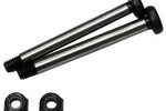 ST Racing Concepts SPTST3640RBK  Polished Steel Rear Outer Hinge-Pin w/ Lock Nuts, Black