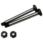 ST Racing Concepts SPTST3640RBK  Polished Steel Rear Outer Hinge-Pin w/ Lock Nuts, Black