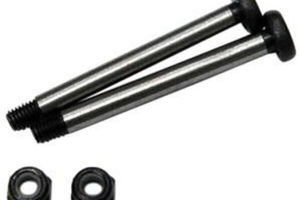 ST Racing Concepts SPTST3640RBK  Polished Steel Rear Outer Hinge-Pin w/ Lock Nuts, Black