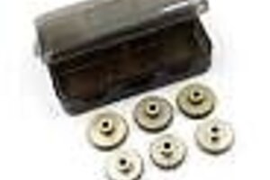 Yeah Racing YEA-MG-48033-038  Yeah Racing Hard Coated 48P Aluminum Pinion Gear Set (33, 34, 35, 36, 37, 38T) (3.17mm Bore)