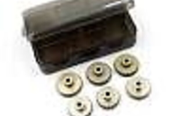 Yeah Racing YEA-MG-48033-038  Yeah Racing Hard Coated 48P Aluminum Pinion Gear Set (33, 34, 35, 36, 37, 38T) (3.17mm Bore)