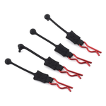Hot Racing HRABWP39E02  Hot Racing 1/8 Body Clip Retainers (Red) (4)