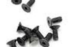 Protek RC PTK-H-2302   ProTek RC 4x10mm "High Strength" Flat Head Screws (10)