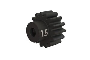Traxxas 3945X  Gear, 15-T pinion (32-p), heavy duty (machined, hardened steel) (fits 3mm shaft)/ set screw