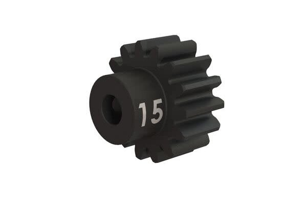 Traxxas 3945X  Gear, 15-T pinion (32-p), heavy duty (machined, hardened steel) (fits 3mm shaft)/ set screw
