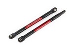 Traxxas 8619R Push rods, aluminum (red-anodized), heavy duty (2) (assembled with rod ends and threaded inserts)
