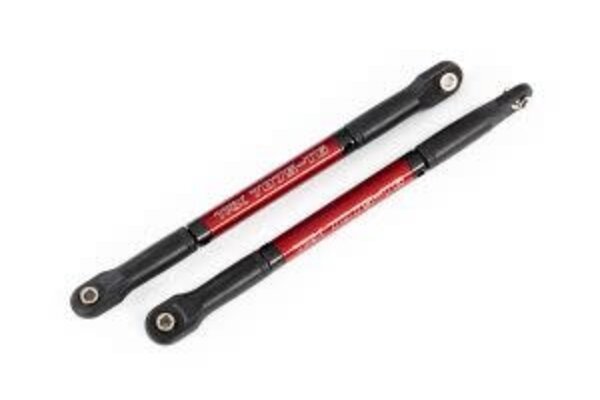 Traxxas 8619R Push rods, aluminum (red-anodized), heavy duty (2) (assembled with rod ends and threaded inserts)