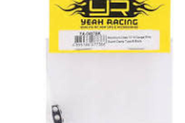 Yeah Racing YEA-YA-0487BK   Yeah Racing 12-14AWG Aluminum Motor Wire Organizer Clamp (Black)