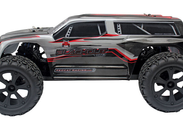 Redcat Racing RER07011  Blackout XTE 1/10 Scale Electric  Truck Monster Truck - Silver SUV