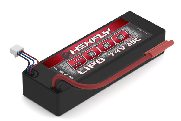 Redcat Racing HX-500025C-BV2  LIPO Battery , 5000mAh  25c  7.4V ***MUST USE A LIPO SPECIFIC CHARGER***