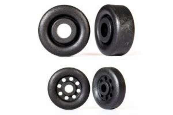 Traxxas 9461 Wheels, wheelie bar, black (26mm (2), 18mm (2))