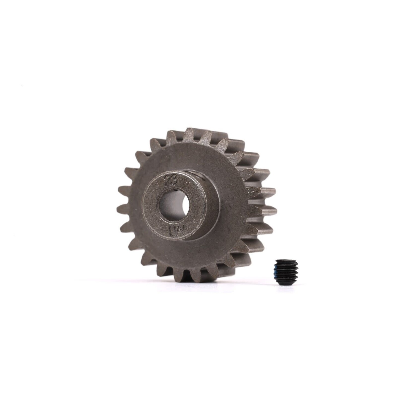 Traxxas 6481X Gear, 23-T pinion (1.0 metric pitch) (fits 5mm shaft)/ set screw (for use only with steel spur gears)