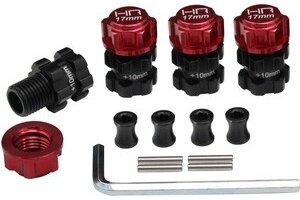 Hot Racing HRAATF117XT02  Heavy Duty 10mm Offset 17mm Hubs, for Arrma 1/10 4x4