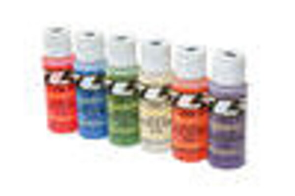 TLR (Team Losi Racing) TLR74021 SIL SHOCK OIL 6 PACK, 50-100WT, 710-1325CST, 2OZ