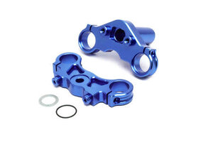 LOSI LOS364003   Aluminum Triple Clamp Set, Blue: Promoto-MX