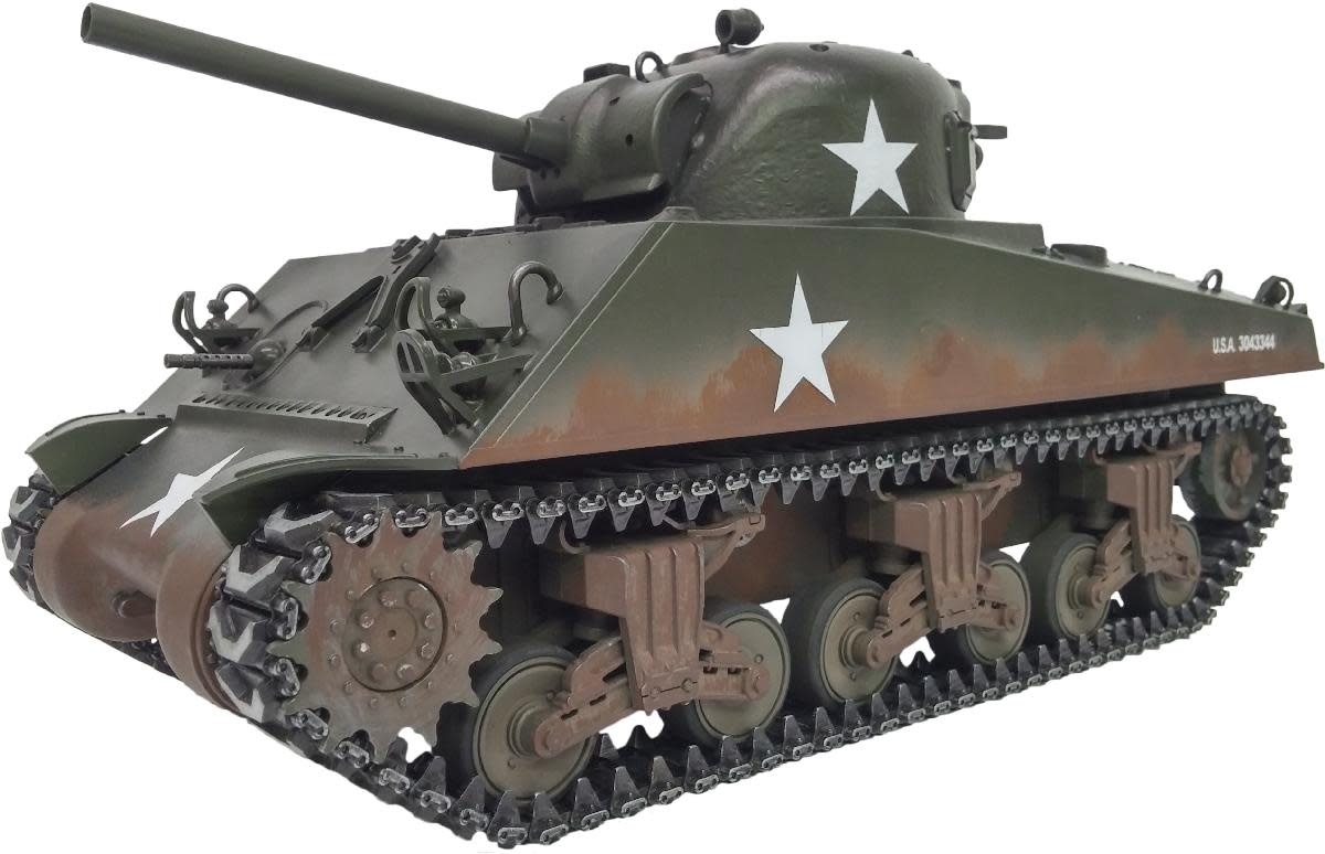 TAG13040 Taigen Sherman M4A3 75mm (Metal Edition) Airsoft 2.4GHz RTR RC  Tank 1/16th Scale - Extreme R/C Hobbies, image size:1200x774