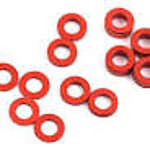 Protek RC PTK-8373  ProTek RC Aluminum Ball Stud Washer Set (Red) (12) (0.5mm, 1.0mm & 2.0mm)