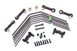 Traxxas 9595 Sway bar kit, Sledge™ (front and rear) (includes front and rear sway bars and linkage)
