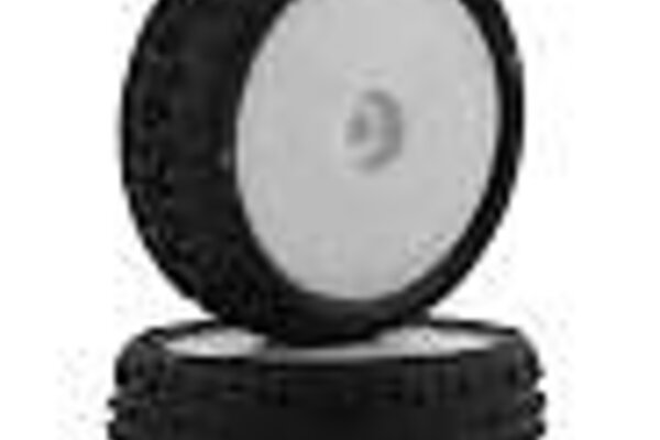 JCONCEPTS JCO4003-101011  JConcepts Mini-B Swagger Pre-Mounted Front Tires (White) (2) (Pink)